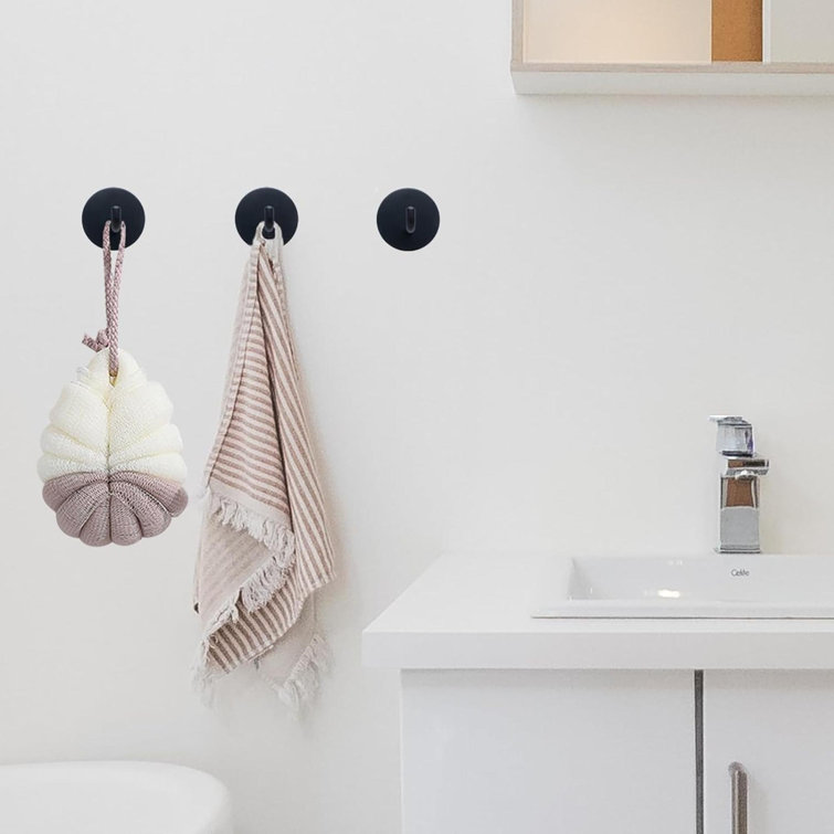 8 Pack Wall Hooks Adhesive Hooks For Hanging Towels Coats Stainless Steel Sticky Hooks For Bathroom Kitchen Door Waterproof Rustproof Hanging